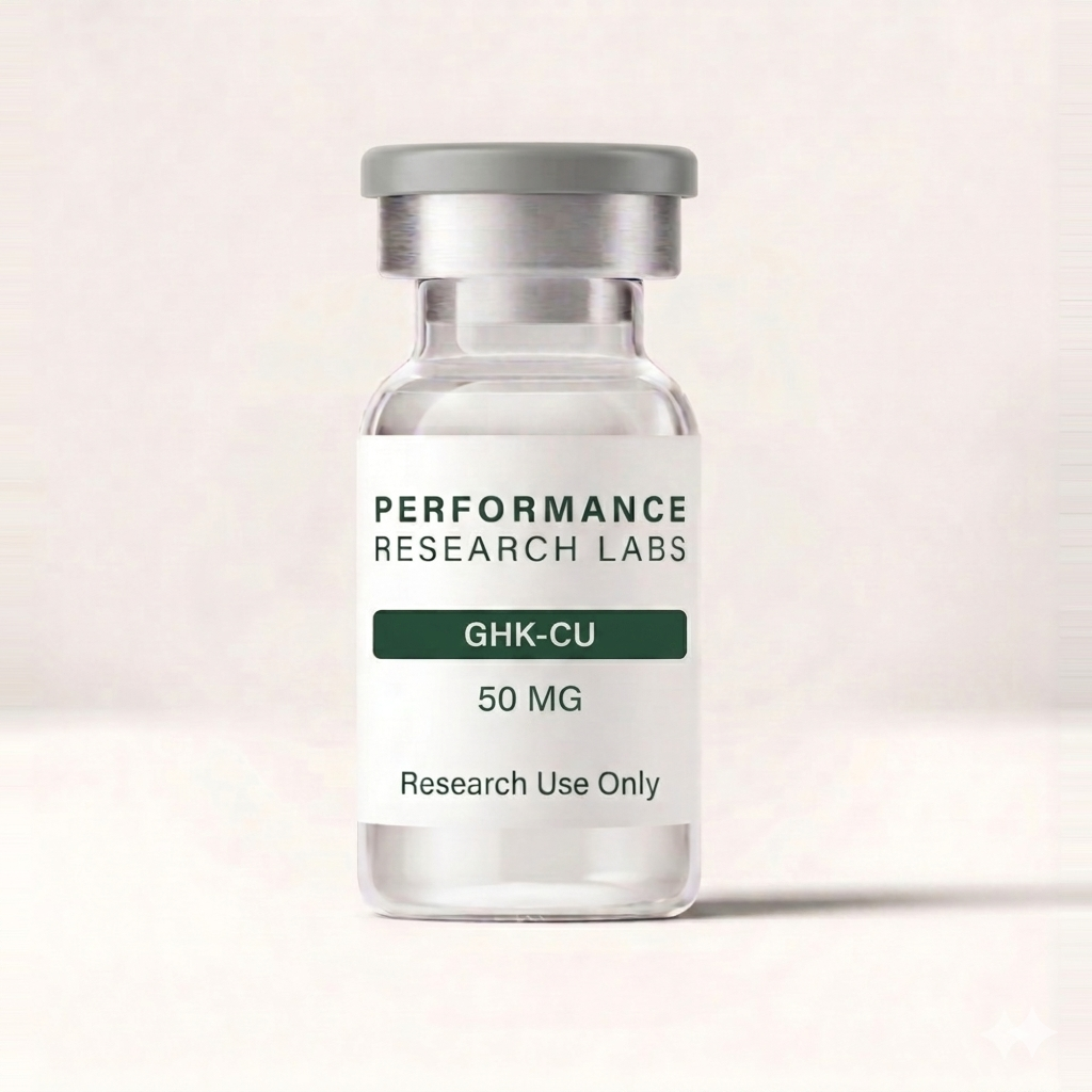 GHK-Cu research peptide vial