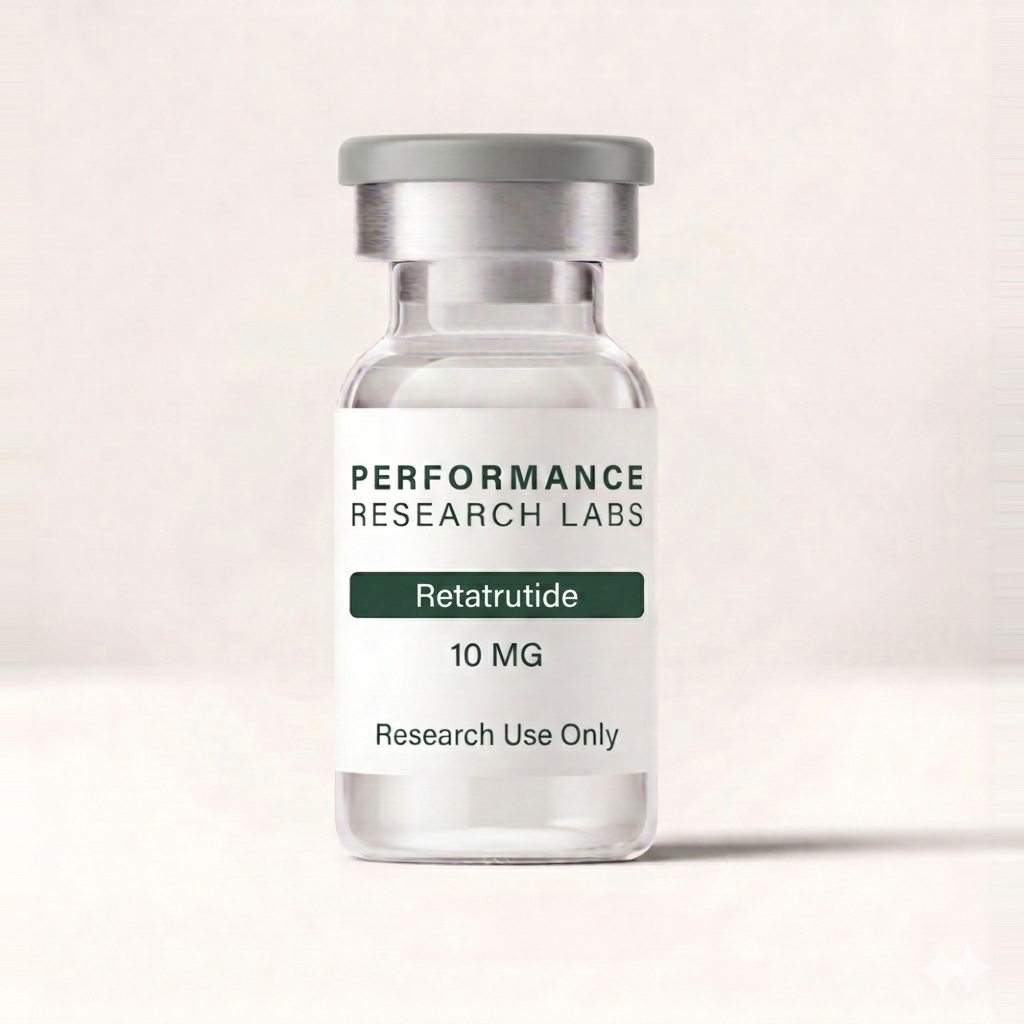 Retatrutide research peptide vial